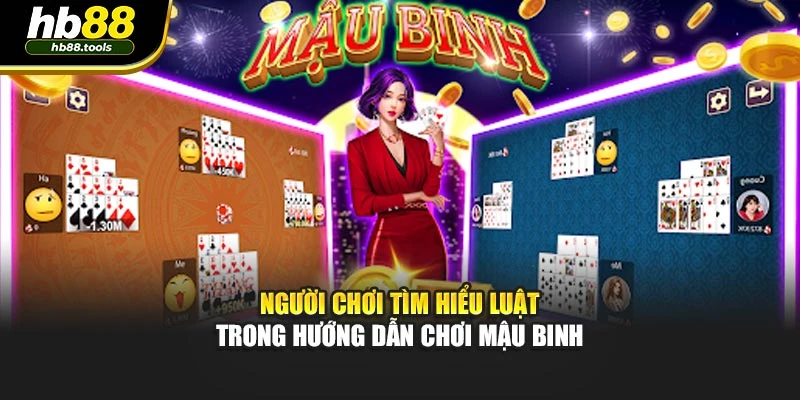 Người chơi tìm hiểu luật trong hướng dẫn chơi mậu binh